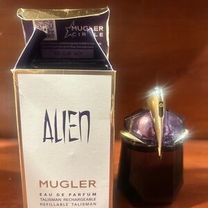 Mugler Purple and Gold Fragrance Bottle